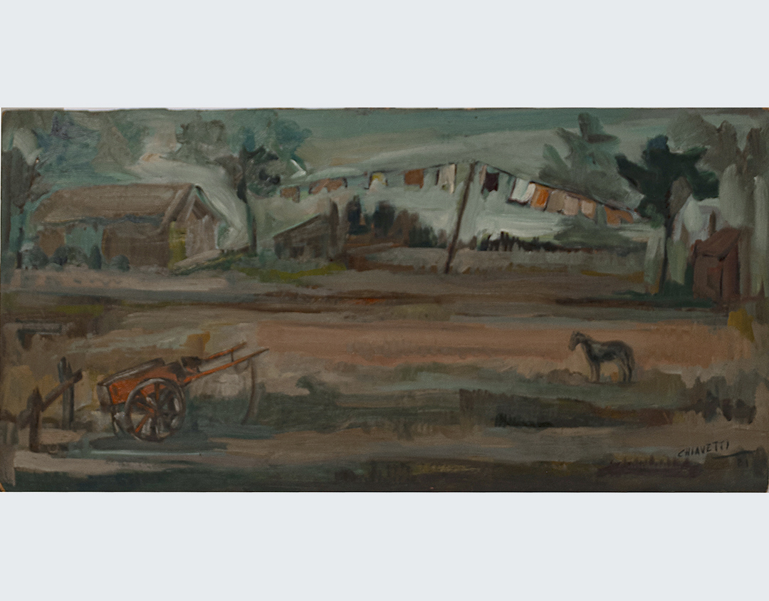 Cuadro de paisaje campestre